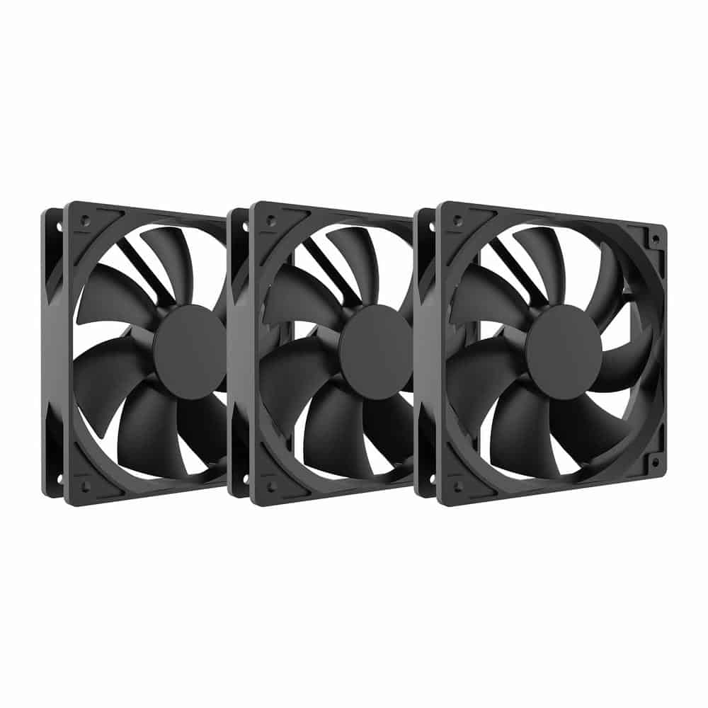 Akasa Smart Black 120mm PWM Fan Triple Pack